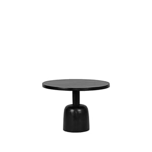 BLACK METAL COFFEE TABLE 50 CM