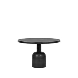 BLACK METAL COFFEE TABLE 70 CM