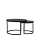 COFFE TABLE SET/2  MANGO WOOD 70 CM BLACK