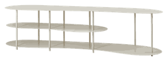 SCOTTSVILLE TV SIDE TABLE OFF-WHITE W160/D38/H40
