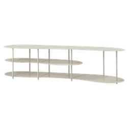 SCOTTSVILLE TV SIDE TABLE OFF-WHITE W160/D38/H40