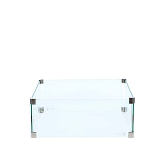 SQUARE GLASS SET LARGE 50 CM X 50 CM