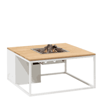 COSILOFT 100 WHITE FRAME/TEAK TOP