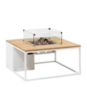 COSILOFT 100 WHITE FRAME/TEAK TOP