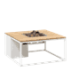 COSILOFT 100 WHITE FRAME/TEAK TOP