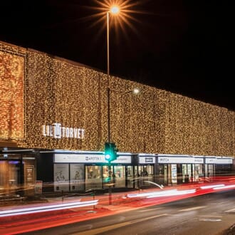 Draperi/lysgardin 600 Varmvit LED L:2m H:3m hvit kabel