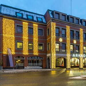 Draperi, 600 varmhvite LED,  L=2m  H= 3m svart kabel