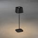 Capri bordlampe sort med dimmer 37 cm