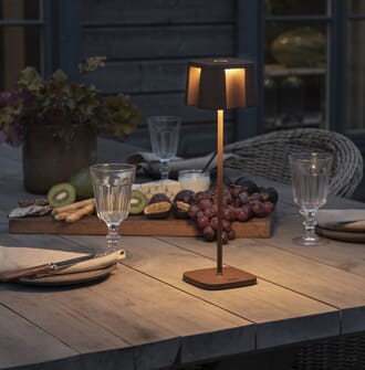 Nice bordlampe rust dimmbar