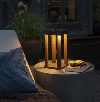 Cannes gulv-/bodlampe rust dimmbar