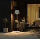 Pomezia trådløs gulvlampe hvit dimmbar