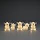 5 transparent griser i akryl 12,5 cm