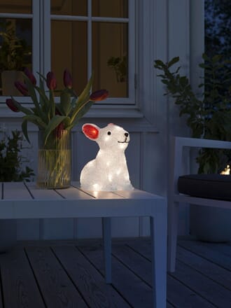 Kanin 24 varmhvite LED