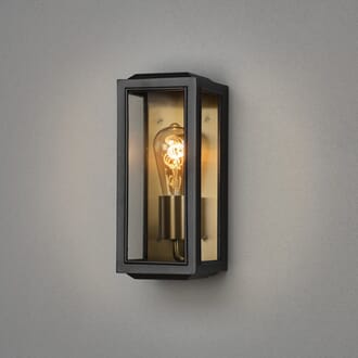Carpi vegglampe messing/sort