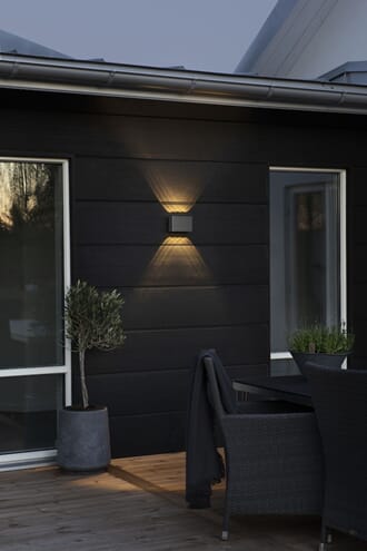 Chieri 8 x 1W LED antracit