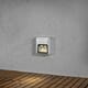 Chieri 2x1W LED kvadrat aluminium